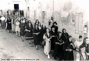922- Oran - 1949 Procession vierge de Santa Cruz